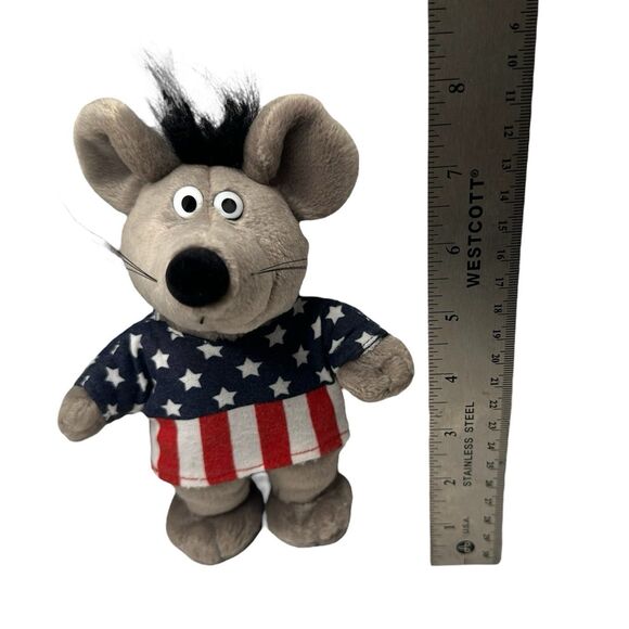 Uli Stein & CatPrint Media 7" Plush USA Mouse Rare - Picture 4 of 4